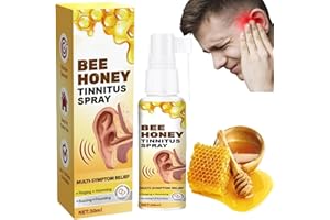 SIYINZU Bee Venom Tinnitus Relief Spray,Bee Venom Tinnitus Relief for Ringing Ears,Tinnitus Treatment,Tinnitus Ear Spray,Ear Pain Relief,Ear Drops Oil,Ear Ache Relief,Reduce Ear Ringing,Ear Noise,Hearing Loss