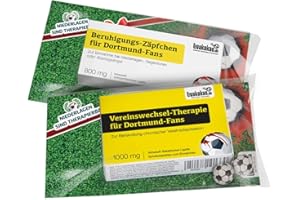 The Little Therapy for Dortmund Fans | 2 x Sweet Seasonal Pain Relievers | Funny Gifts & Fan Items by Ligakakao.de | Better than Coffee Cup, Coffee Pot, Mug or Flag