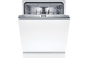 Bosch SBH4ECX28E Serie 4, Smarter Geschirrspüler Vollintegriert 60 cm, XXL Spülmaschine, Besteckschublade, Made in Germany, Vario Scharnier, besonders leise, SpeedPerfect Plus, automatische Türöffnung