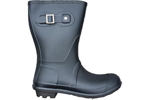 TOSH Short 3/4 Length Lightweight Wellingtons Womens Wellies Buckle Boots UK 3-9