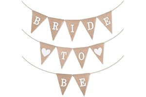 COLOFALLA JGA Deko Frauen Bride To Be Girlande Jute Boho Banner JGA Accessoires Wimpelkette Junggesellinnenabschied Deko für Braut Party Hochzeit