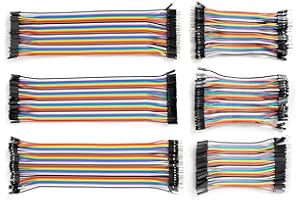 240pcs Jumper Wires,20cm &10cm Yakomon Dupont Wire,40pin Female to Female,40pin Male to Female,40pin Male to Male Multicolored Breadboard Jumper Cables Kit Compatible with Arduino Project
