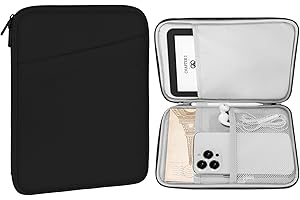 MoKo 6-7 Inch Protective Sleeve for Kindle Colorsoft, Kindle Paperwhite 12th Gen 2024, 6" Kindle 11th/10th/8th Gen, 6.8" Kindle Paperwhite 11th/10th Gen 2021/2018, Kindle Oasis E-Reader,Black