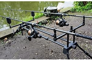 NGT New Dual Line Three Rod Carp Coarse Fishing Pod