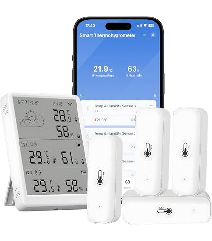 2er-Set Temperatur- & Feuchtigkeits-Sensoren Mit Bluetooth