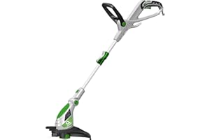 QGARDEN Q Garden 500W Grass Trimmer Straight Shaft Telescopic 30cm Electric Strimmer and Lawn Edger with Tap and Go Line Feed - 1 Year Guarantee