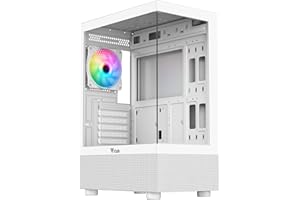 Itek Case SHOWBUI 33W - Gaming Tower ATX- 12cm ARGB fan - USB3 - Side & Front Panel Temp Glass - White Edition