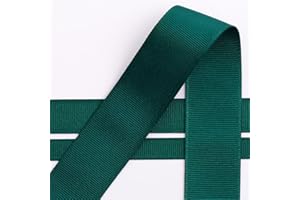 Italian Options Grosgrain Ribbon 25mm, Strong Plain Dark Green Ribbon for Bows, Wedding, Crafting, Sewing, Hair Accessories, Gift Wrap, 25 mm x 10 Metre Roll, Dark Green