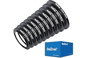 BEIZMEI 10Stück Kamera Objektiv Filter Ring,metallische Step-Up-Ring Kompatibel für 43mm Kameraobjektiv,43-46/46-49/49-52/52-55/55-58/58-62/62-67/67-72/72-77/77-82.CNC-Fertigung