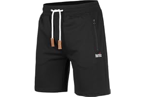 Mount Swiss Liam Shorts, herr, korta fritidsbyxor, med fickor, 2 sido- och 1 bakficka, vardera med dragkedja, sportshorts för