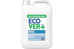 Ecover Non Bio based Laundry Washing Liquid, Lavender & Eucalyptus, 56 Washes, 5L
