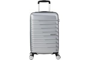 American Tourister Flashline - Spinner S Slim, Bagage à Main, 55 cm, 34 L, argenté (Sky Silver)