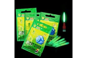 SEMINISMAR 20 Stück Knicklichter für Angeln,Knicklichter Angeln,Glow Sticks Fishing,Licht Angeln Leuchtstäbe,Fluoreszenz Knicklicht Angeln,Mini Glow Sticks