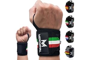 MERCURYAL Polsini Palestra - Polsiere Palestra - Nuovo design Paesi Avanzato - Fascette Palestra - Fasce Polsi Palestra - Accessori Fitness, Bodybuilding, Crossfit, Gym per Uomini e Donne