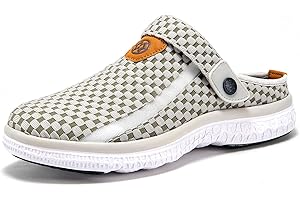 Clogs Hausschuhe Herren Damen Pantoletten Gartenschuhe Sommer Gartenclogs Atmungsaktiv rutschfest Sandalen