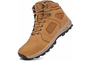 CYKYGGO Calentar Botines de Invierno Hombre Antideslizantes Impermeables Botas de Nieve Snow Boots