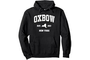 OXBOW NY RETRO T-SHIRTS & GIFTS Design sportif vintage Oxbow New York NY Sweat à Capuche