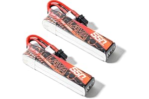 BETAFPV 2 baterías de litio de Lava 550 mAh 2S 7,6 V 75 C LiHV con conector XT30, batería recargable FPV para drones 2S FPV Racing Whoop Drone Quadcopter como Meteor85, Pavo Pico 2S sin escobillas
