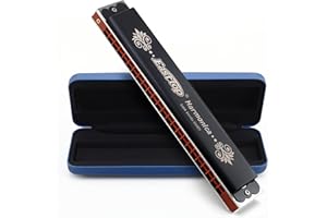 East Top Clave de armónica de trémolo de 24 orificios de C, armónica profesional para adultos, músicos de grupo y estudiantes (T2406K-C)