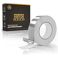 MARKENFAKTUR Aluminium Klebeband [30M] - Alu Klebeband aus echtem Aluminium - Aluband Selbstklebend inkl. Praktischer…
