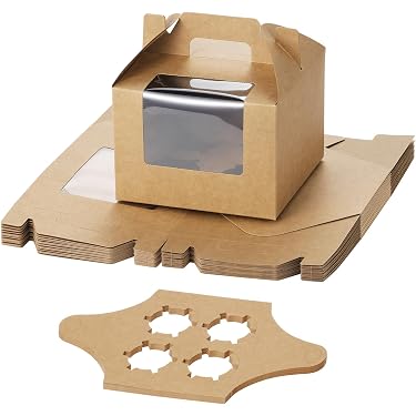 80 Stück Kuchen-Transportboxen – 5,3 Zoll Einzelne Boxen Mit Deckel, Transparent, PP-Kunststoff, Für Cupcakes, Salate & Sandwiches