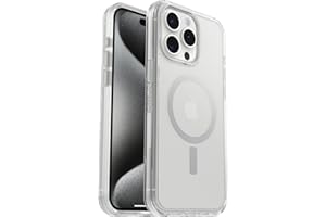 ‎OTTERBOX OtterBox Symmetry na MagSafe Przezroczyste Etui na iPhone 15 Pro Max, Wstrząsoodporny, Potrójnie Testowany Zgodnie ze Standardami Wojskowymi, Przezroczyste
