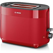 Bosch Filterkaffeemaschine MyMoment TKA2M114, Glaskanne 1,25 L, für 10-15 Tassen, 40min Warmhaltefunktion, Tropfstopp, schwenkbarer Filterträger, abnehmbarer Wassertank, 1200 Watt, Rot matt