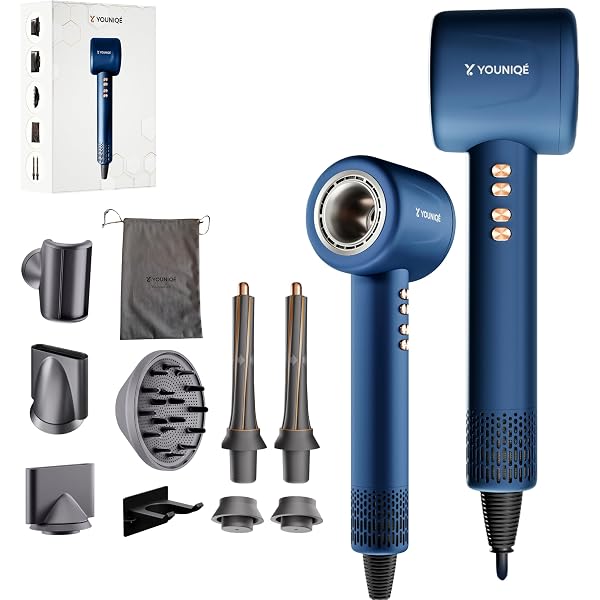 Airstyler 7 In 1 Haartrockner Set - 1400W Mit Lockenstab Und Bürsten