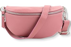 Blade Damska saszetka nerka z prawdziwej skóry, stylowa torebka na pasek damska z 2 wzorami i skórzanymi, odpinanymi i regulowanymi szerokimi paskami, damska torba crossbody, wysokiej jakości torba na