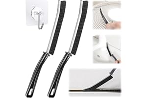Atuoxing 2PCS Spazzola per la Pulizia delle Fessure, Crevice Gap Cleaning Brush, Spazzola per Fessure Multifunzionale per Bagno Cucina Fughe Pavimenti (2pcs)
