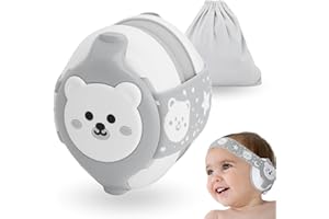 BELLEBEBE - Cuffie Neonato Antirumore - 0-36 Mesi - Ipoallergenico e Senza BPA - Certificato EN352-1, RoHS, CPC - Fascia Regolabile e Borsa da Trasporto