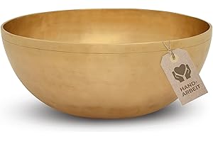 MASSAGE-EXPERT Tibetische Klangschale - Große Beckenschale Ø 29 cm, 2.050 Gramm | Tiefe Frequenzen für wirkungsvolle Klangmassage & Klangtherapie im Bereich des Oberkörpers | Profi-Qualität