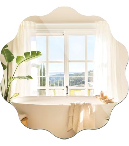 Super Cool Creations Specchio A Pozzanghera Con 6 Spruzzi - Acrilico Infrangibile 20x19 Cm - Per Bagno E Doccia - 4