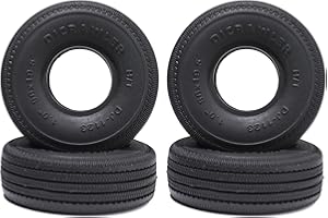 DJCRAWLER 1.0 H/T Tires 56 * 19.5mm, On-Road Emulational Tires for 1/24 Scale RC Crawler Tires, Rubber Soft Tires for Axial Bronco Gladiator B17 1/18 TRX-4M Defender MST HSP Tamiya Jimny Parts