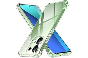 ivoler Funda para Xiaomi Redmi Note 13 4G (No para Redmi Note 13 5G), Carcasa Protectora Antigolpes Transparente con Cojín Esquina Parachoques, Suave TPU Silicona Caso Delgada Anti-Choques Case