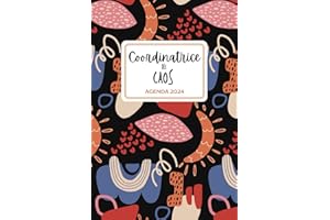 Agenda 2024 Coordinatrice del caos: planner giornaliero e settimanale con calendario dell'anno, planner mensile all'inizio di ogni mese | Da Gennaio a Dicembre 2024| formato A5