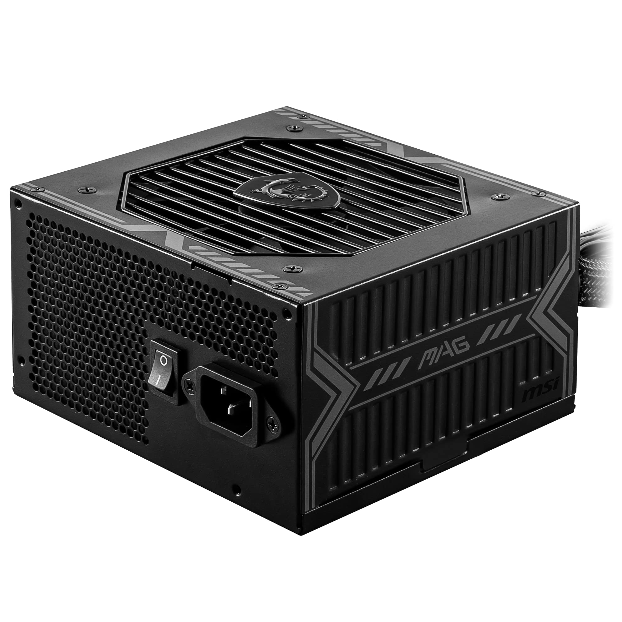 MSI MAG A650BN Power Supply Unit - 650W, 80 Plus Bronze Certified, 12V Single-Rail, DC-to-DC Circuit, 120mm Fan, Active PFC Design, Multiple Connectivity, for Gaming PC, 5-Year Warranty