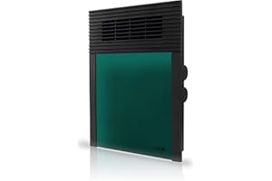 JMH HJM Termoventilador Calefactor Vertical 638 | Suelo y Pared | Silencioso | 1000W-2000W, 2000 W, Plástico, 638V Verde