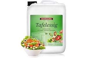 MARTENBROWN Feinwälder® Premium Tafelessig mit 10% Säure Biologisch gewonnener Essig Branntweinessig 1 x 10l Kanister
