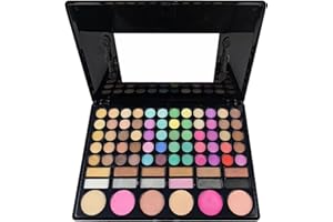 BRILLIANTDAY Palette Fard À Paupière Maquillage Yeux, Kit Maquillage Femme 78 Couleurs, Palette de Maquillage Femme, Coffret Maquillage avec Rouge à Lèvre, Pinceaux, Bâton Contour, Correcteur, Fard à Joues