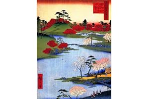 Wee Blue Coo Painting Japanese Woodblock Colourful Trees River Art Print Poster Wall Decor 12X16 Inch
