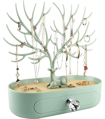 Organisateur de Bijoux en Acier Inoxydable | Plateau Miroir | Élégant Porte Arbre Chic Boucles d'Oreilles & Accessoires | Idéal Bracelets & Colliers | Présentoir Doré Exquis | 24*12*29cm(Or Percé Organisateur de Bijoux en Acier Inoxydable | Plateau Miroir | Élégant Porte Arbre Chic Boucles d'Oreilles & Accessoires | Idéal Bracelets & Colliers | Présentoir Doré Exquis | 24*12*29cm(Or Percé