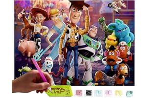 MISHBAY Diamond Painting Disney Motiv - 30x40cm Diamond Painting Erwachsene - Diamant Painting Bilder Toy Story - DIY 5D Satz Wand Dekor Diamantstickerei