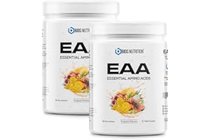‎BIOS NUTRITION EAA Pulver TROPICAL 2x 500gr - essentielle Aminosäuren - 11gr Protein pro Portion - ohne schlechten Nachgeschmack - vegan & hochdosiert - BIOS Nutrition (Made in Germany)