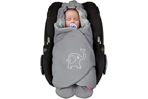 ByBoom Baby Einschlagdecke für die Übergangszeit und Sommer, Oeko-TEX 100, Universal Kuscheldecke für Babyschale, Autositz, Baby Decke für Kinderwagen, Buggy