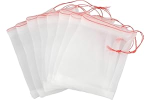 KINGLAKE 20 Stück Traubenschutzbeutel,Insekten Mückennetz Absperrbeutel, Pflanzen Schutzbeutel Obst Schutz Beutel Garten Netz Beutel,20x 30cm