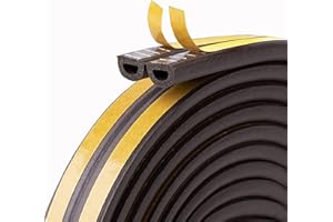 JITIFAZH 6M Dichtungsband für Türen Fenster, Türdichtung Selbstklebendes Fensterdichtung Anti-Kollision Gummi Schaum Siegel Streifen Schalldämmung Dichtungsband Selbstklebendes Braun