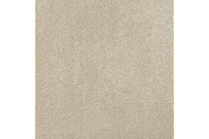 247Floors Saxony Carpet 17mm Thick Flecked Stain Resistant Actionback (Beige, 4.5m x 4m)