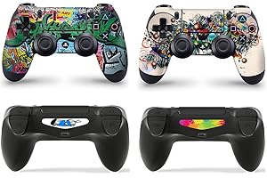 giZmoZ n gadgetZ GNG Playstation 4 PS4, Motiv: Graffiti, 2er-Set mit Aufklebern für Controller
