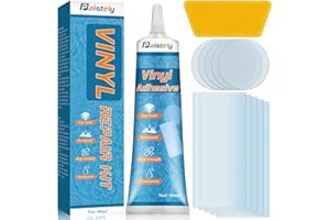 PAISTELY Pool Reparaturset, Salz-, Heißwasser- Und Uv-Beständiger Pool Flickzeug, PVC Reparaturset Repariert Eine Vielzahl Von Aufblasbaren Gegenständen, Einschließlich Whirlpools, Aufblasbare Spa-Pools (60ml)